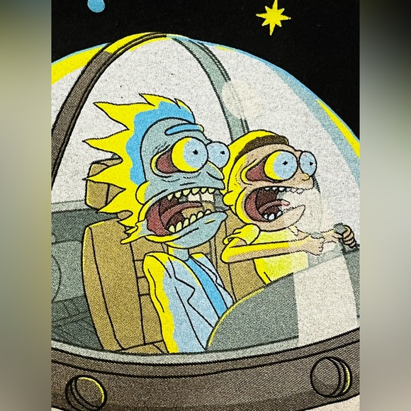 RICK AND MORTY ADULT SWIM TEE SHIRT SIZE LARGE/ BIG KIDS—FUNNY GRAPHICS— - Picture 2 of 12
